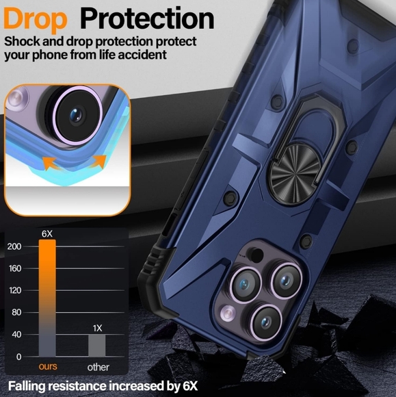 Iphone 14 Pro PASNEW Compatible with iPhone 14 Pro Case 6.1 inch - Picture 5 of 13